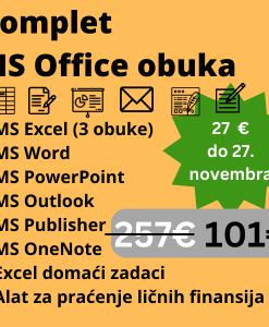 Komplet MS Office video obuka