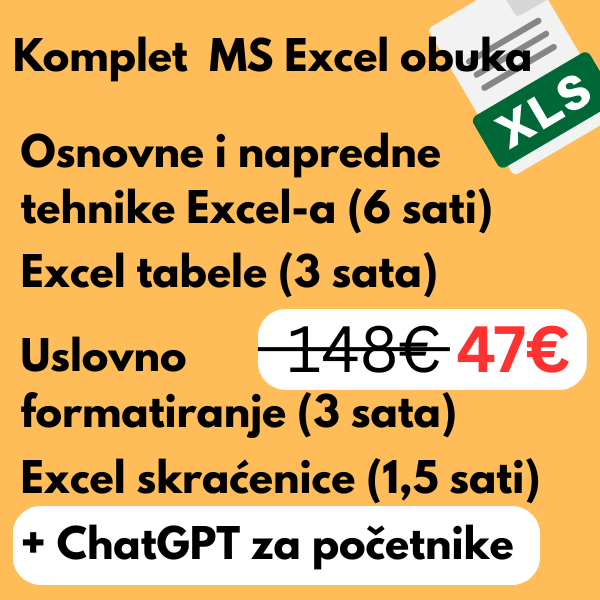Komplet MS Excel obuka